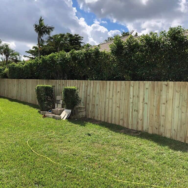 wood fencing